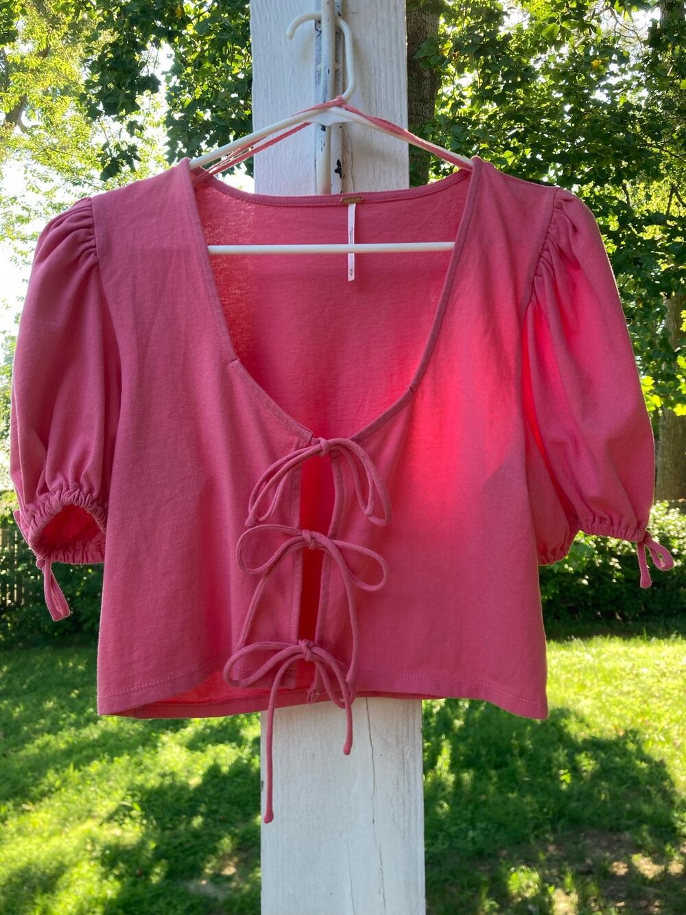 Free People - Romantic Bohemian/Coquette/Flirty Kitty Tee - M